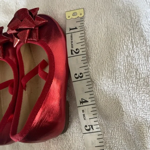 ❌🛑SOLD on ♍️🛑❌Red Bow Ballet Flats for Girls - Picture 4 of 6